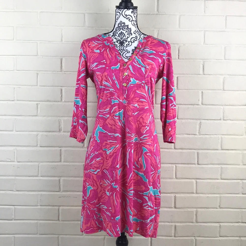 Lilly Pulitzer Pink Midi Dress